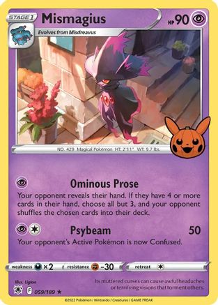 Mismagius (059) [Trick or Trade BOOster Bundle] Holofoil - Promo