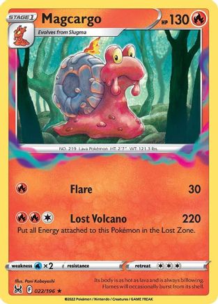 Magcargo (022/196) [SWSH11 Lost Origin] Reverse Holofoil - Rare