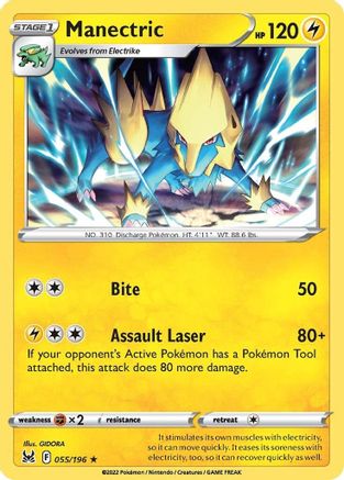 Manectric (055/196) [SWSH11 Lost Origin] - Rare