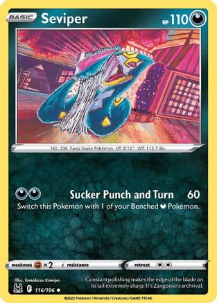 Seviper (116/196) [SWSH11 Lost Origin] - Uncommon
