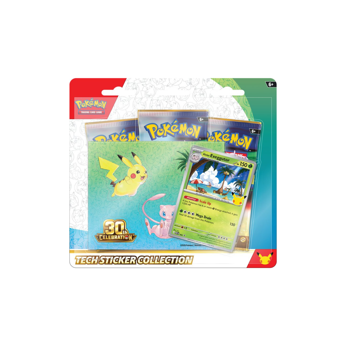 Pokemon - 30th Celebration Tech Sticker Collection