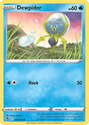 Dewpider (047/195) [SWSH12 Silver Tempest] Reverse Holofoil - Common
