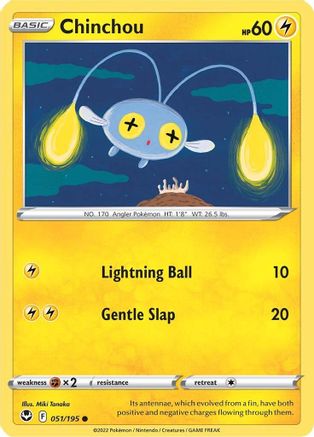 Chinchou (051/195) [SWSH12 Silver Tempest] - Common