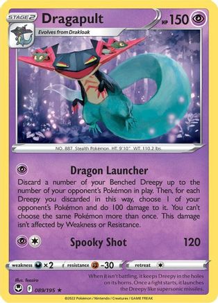 Dragapult (089/195) [SWSH12 Silver Tempest] Reverse Holofoil - Holo Rare