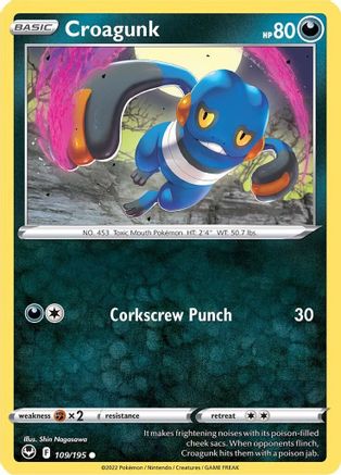 Croagunk (109/195) [SWSH12 Silver Tempest] - Common