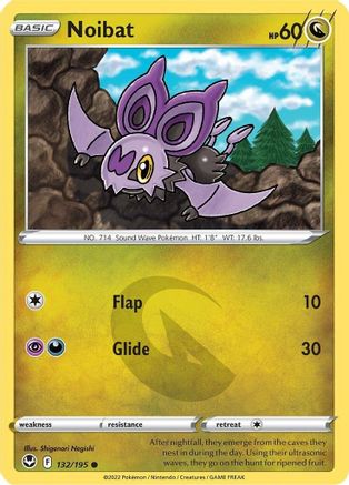 Noibat (132/195) [SWSH12 Silver Tempest] Reverse Holofoil - Common