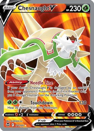 Chesnaught V (Full Art) (171/195) [SWSH12 Silver Tempest] Holofoil - Ultra Rare