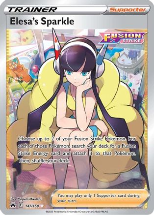 Elesa's Sparkle (Full Art) (147/159) [SWSH Crown Zenith] Holofoil - Ultra Rare
