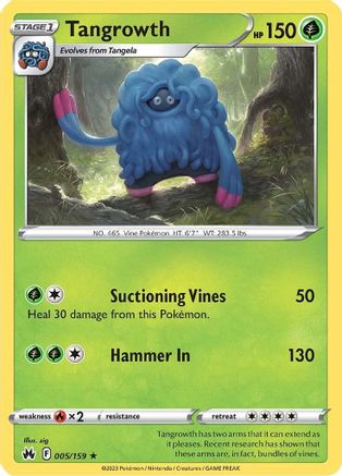 Tangrowth (005/159) [SWSH Crown Zenith] - Rare