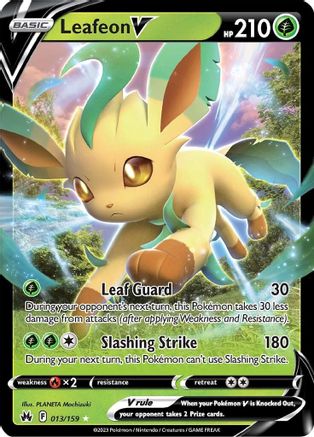 Leafeon V (013/159) [SWSH Crown Zenith] Holofoil - Ultra Rare