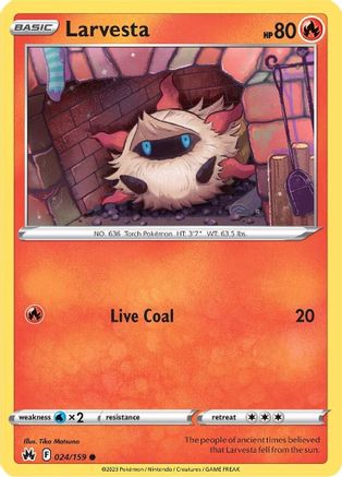Larvesta (024/159) [SWSH Crown Zenith] - Common