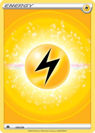 Lightning Energy (Texture Full Art) (155/159) [SWSH Crown Zenith] Holofoil - Ultra Rare