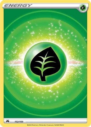 Grass Energy (Texture Full Art) (152/159) [SWSH Crown Zenith] Holofoil - Ultra Rare