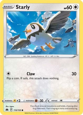 Starly (110/159) [SWSH Crown Zenith] - Common