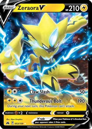 Zeraora V (053/159) [SWSH Crown Zenith] Holofoil - Ultra Rare