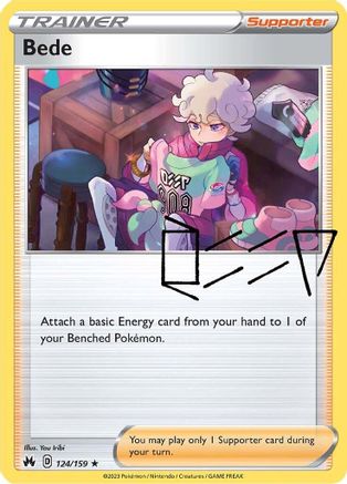 Bede (124/159) [SWSH Crown Zenith] Holofoil - Holo Rare