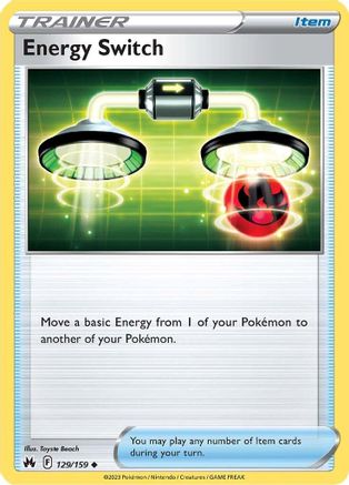 Energy Switch (129/159) [SWSH Crown Zenith] Reverse Holofoil - Uncommon