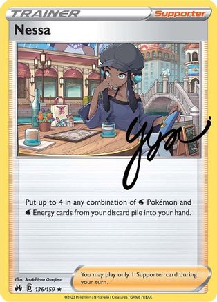 Nessa (136/159) [SWSH Crown Zenith] Reverse Holofoil - Holo Rare