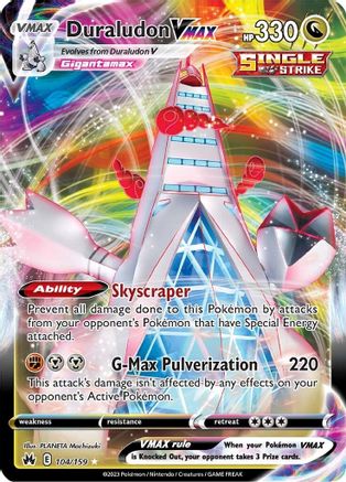 Duraludon VMAX (104/159) [SWSH Crown Zenith] Holofoil - Ultra Rare