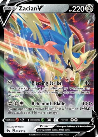 Zacian V (095/159) [SWSH Crown Zenith] Holofoil - Ultra Rare