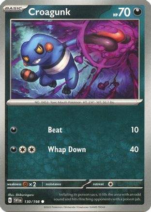 Croagunk (130) [SV01 Scarlet & Violet Base Set] - Common