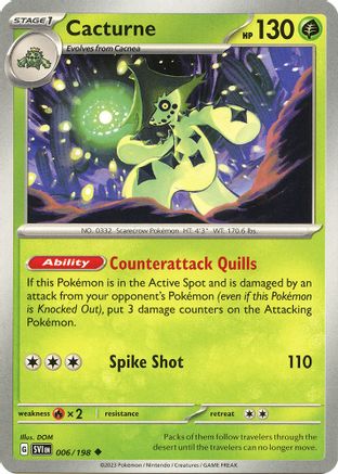 Cacturne (006/198) [SV01 Scarlet & Violet Base Set] - Uncommon