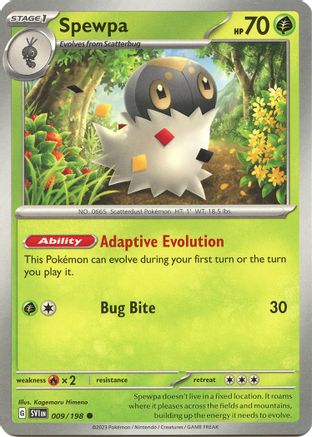 Spewpa (009) [SV01 Scarlet & Violet Base Set] - Common