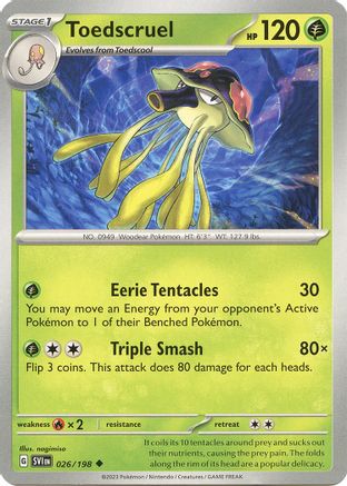 Toedscruel (026) [SV01 Scarlet & Violet Base Set] - Uncommon