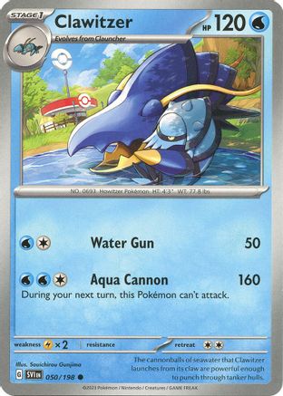 Clawitzer (050) [SV01 Scarlet & Violet Base Set] - Common