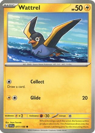 Wattrel (077/198) [SV01 Scarlet & Violet Base Set] Reverse Holofoil - Common