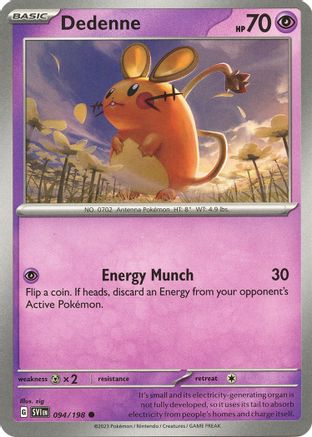Dedenne (094/198) [SV01 Scarlet & Violet Base Set] Reverse Holofoil - Common