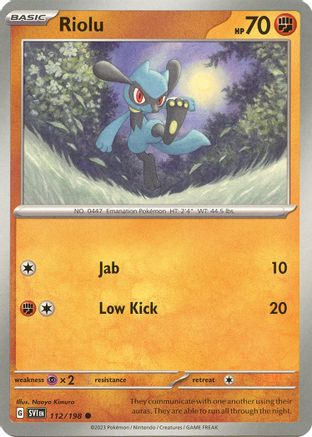 Riolu (112/198) [SV01 Scarlet & Violet Base Set] - Common