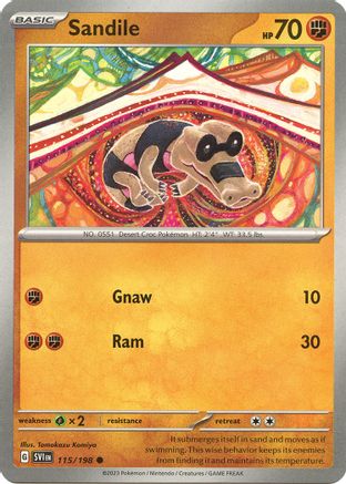 Sandile (115/198) [SV01 Scarlet & Violet Base Set] - Common
