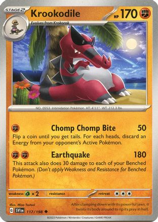Krookodile (117) [SV01 Scarlet & Violet Base Set] - Uncommon