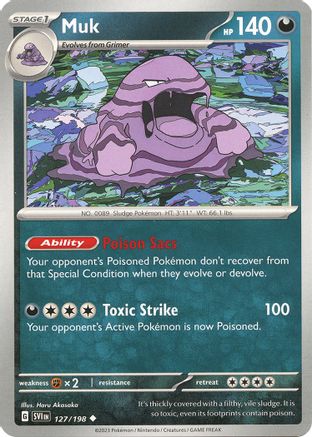 Muk (127) [SV01 Scarlet & Violet Base Set] Reverse Holofoil - Uncommon