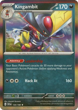 Kingambit (134/198) [SV01 Scarlet & Violet Base Set] Holofoil - Rare