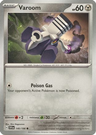 Varoom (140/198) [SV01 Scarlet & Violet Base Set] Reverse Holofoil - Common