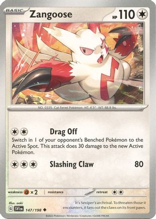 Zangoose (147/198) [SV01 Scarlet & Violet Base Set] - Uncommon
