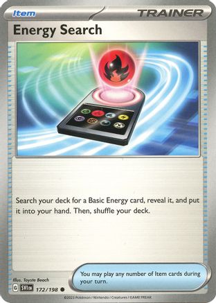 Energy Search (172) [SV01 Scarlet & Violet Base Set] Reverse Holofoil - Common