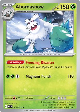 Abomasnow (011) [SV02 Paldea Evolved] Reverse Holofoil - Rare