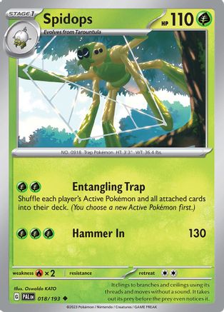 Spidops (018) [SV02 Paldea Evolved] - Uncommon