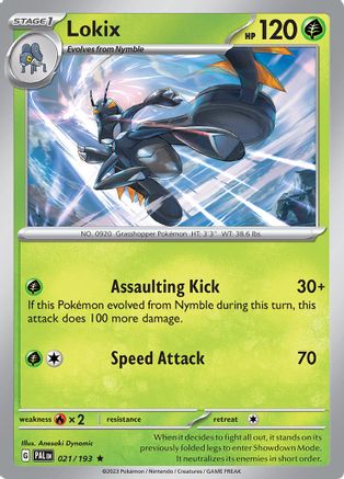 Lokix (021) [SV02 Paldea Evolved] Reverse Holofoil - Rare