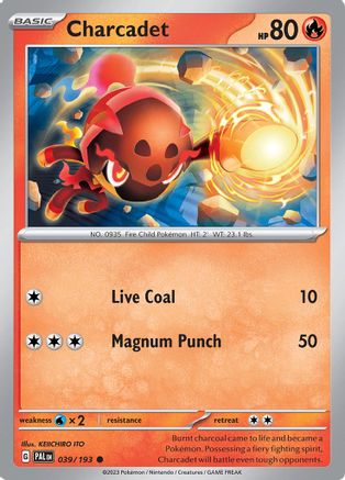 Charcadet (039/193) [SV02 Paldea Evolved] Reverse Holofoil - Common
