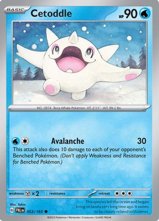 Cetoddle (053/193) [SV02 Paldea Evolved] Reverse Holofoil - Common