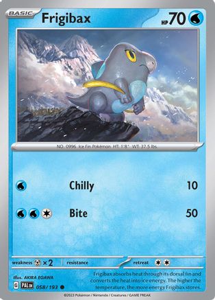Frigibax (058/193) [SV02 Paldea Evolved] - Common