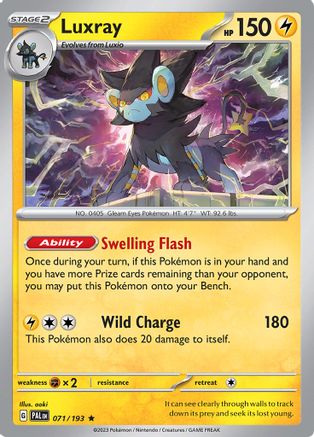 Luxray (071) [SV02 Paldea Evolved] Reverse Holofoil - Rare