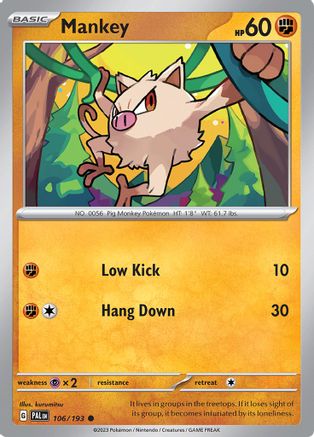 Mankey (106) [SV02 Paldea Evolved] - Common