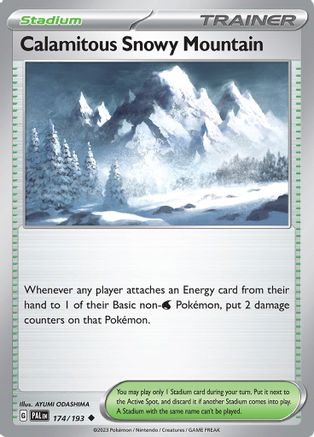 Calamitous Snowy Mountain (174) [SV02 Paldea Evolved] Reverse Holofoil - Uncommon