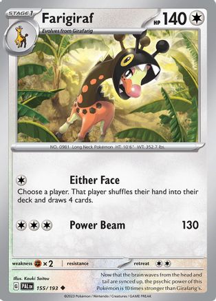 Farigiraf (155) [SV02 Paldea Evolved] Reverse Holofoil - Uncommon