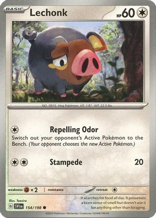 Lechonk (Holo) (154/198) [Deck Exclusives] Holofoil - Promo